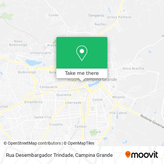 Mapa Rua Desembargador Trindade