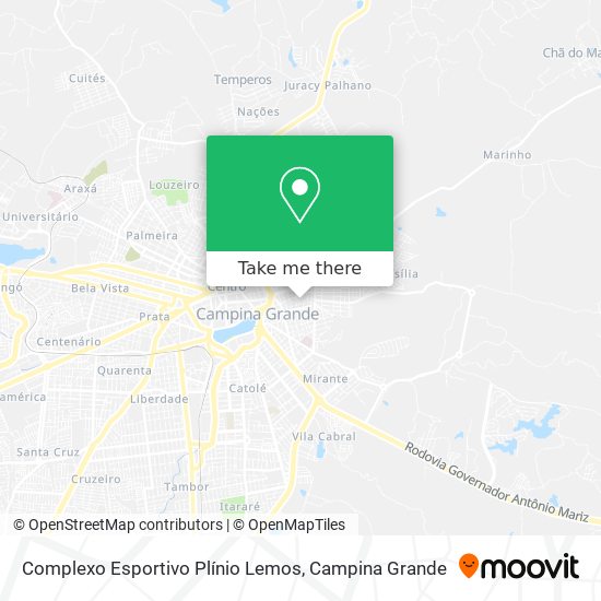 Complexo Esportivo Plínio Lemos map