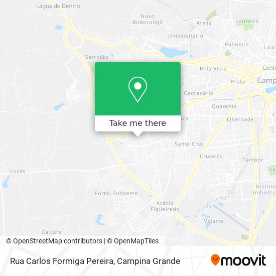 Rua Carlos Formiga Pereira map