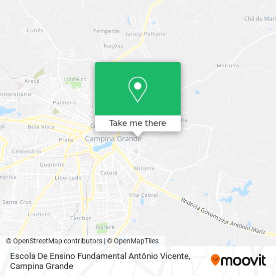Escola De Ensino Fundamental Antônio Vicente map