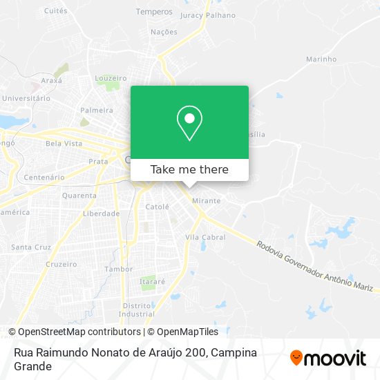 Mapa Rua Raimundo Nonato de Araújo 200