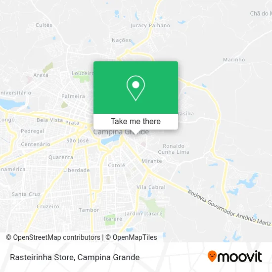 Rasteirinha Store map