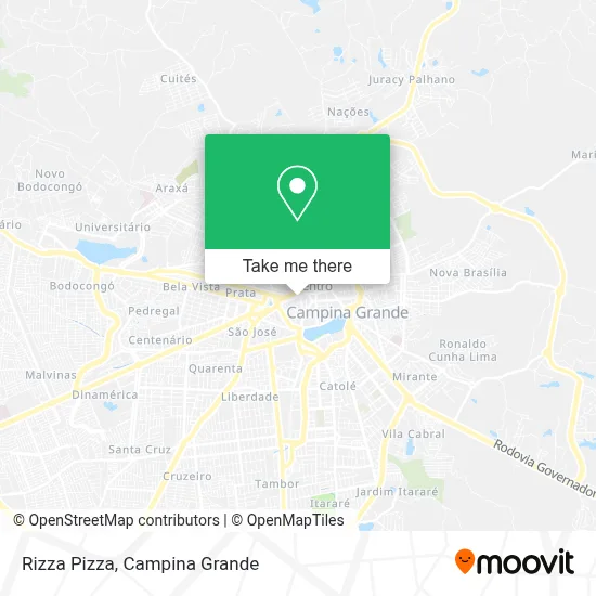 Rizza Pizza map