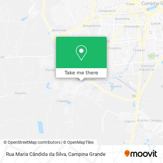 Mapa Rua Maria Cândida da Silva