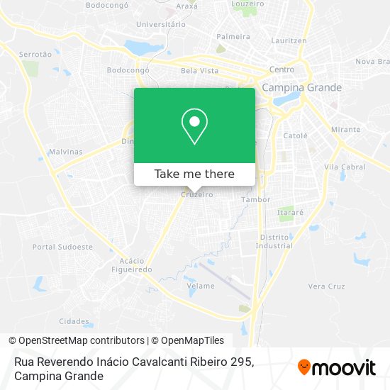 Mapa Rua Reverendo Inácio Cavalcanti Ribeiro 295