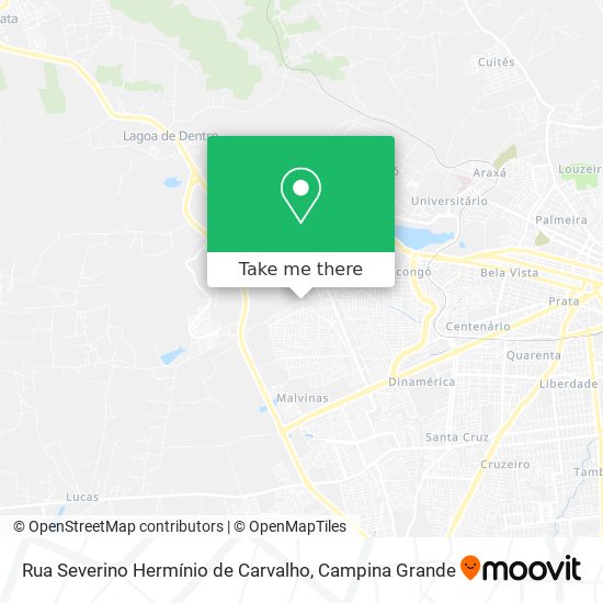 Mapa Rua Severino Hermínio de Carvalho