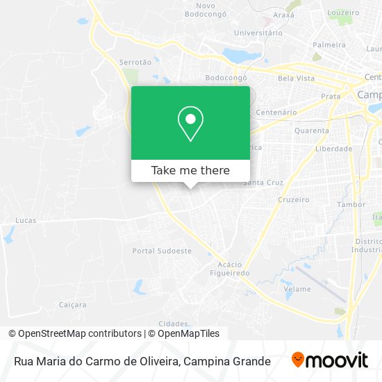 Rua Maria do Carmo de Oliveira map