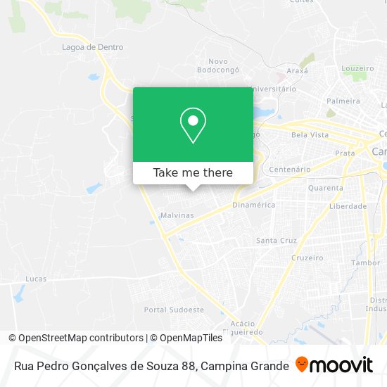 Mapa Rua Pedro Gonçalves de Souza 88