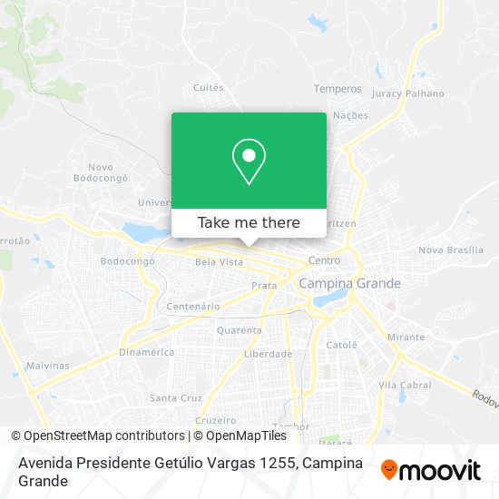 Mapa Avenida Presidente Getúlio Vargas 1255