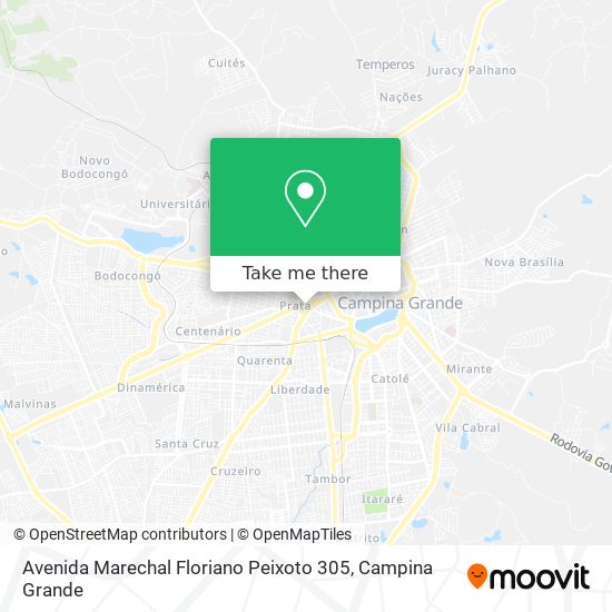 Mapa Avenida Marechal Floriano Peixoto 305