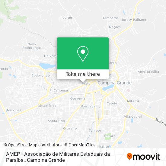 AMEP - Associação de Militares Estaduais da Paraíba. map