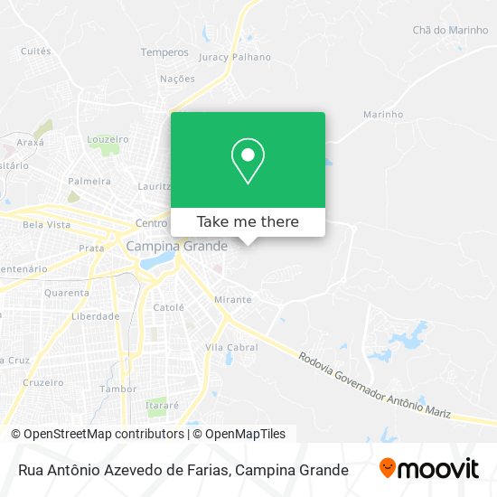 Rua Antônio Azevedo de Farias map