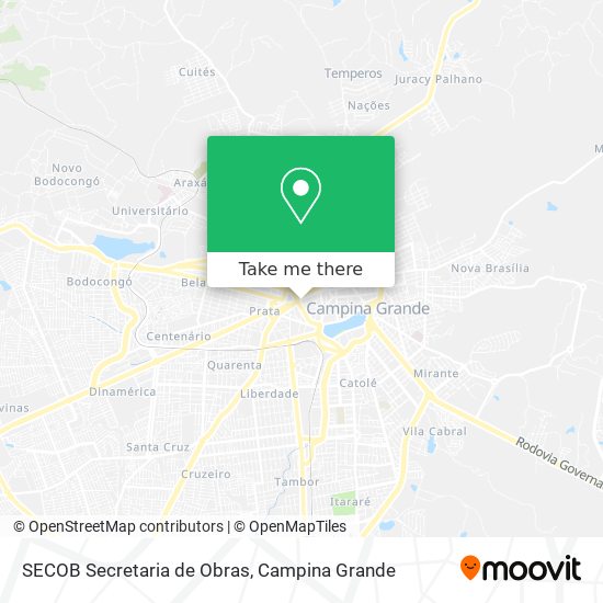 Mapa SECOB Secretaria de Obras