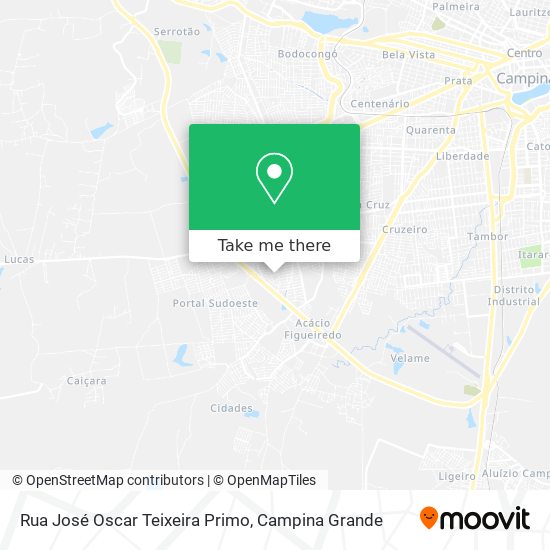 Rua José Oscar Teixeira Primo map