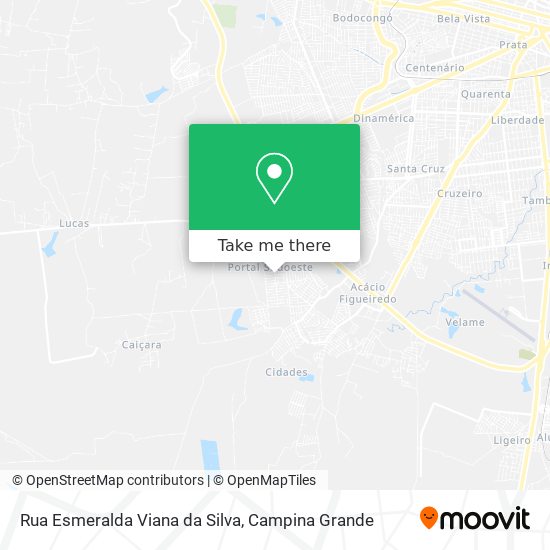 Mapa Rua Esmeralda Viana da Silva