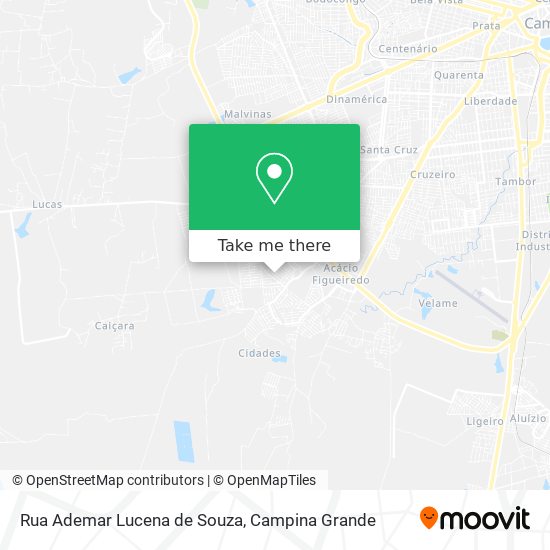 Mapa Rua Ademar Lucena de Souza