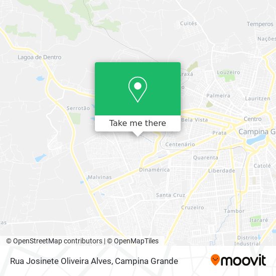 Rua Josinete Oliveira Alves map