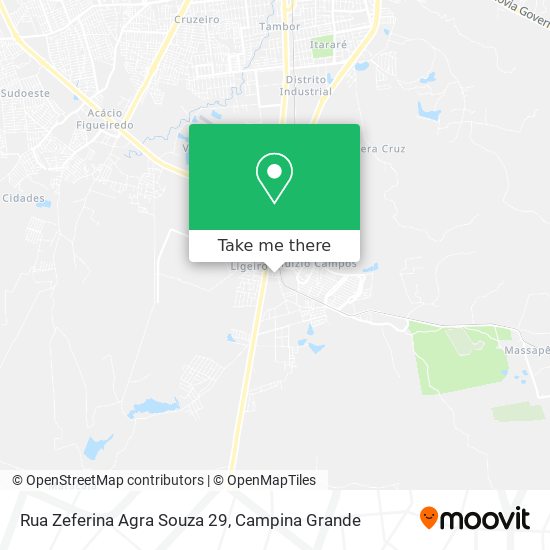 Rua Zeferina Agra Souza 29 map