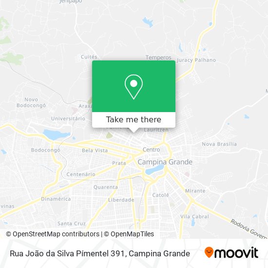 Mapa Rua João da Silva Pímentel 391