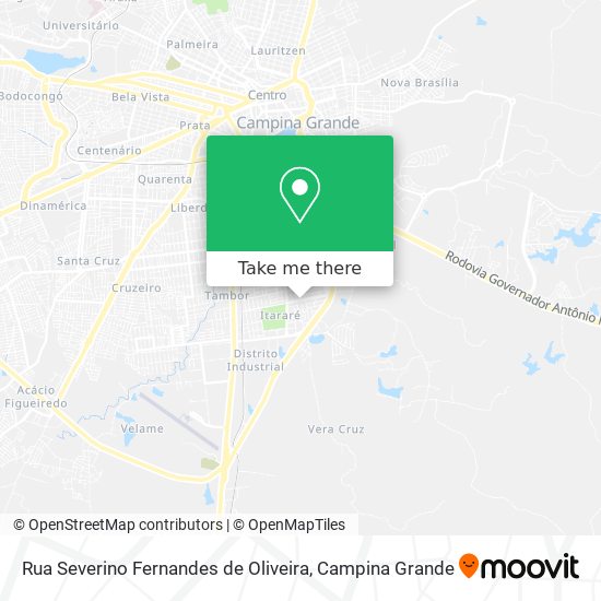 Rua Severino Fernandes de Oliveira map