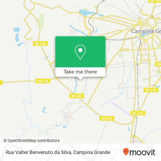 Rua Valter Benvenuto da Silva map