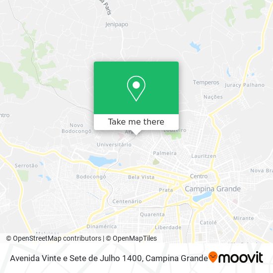 Avenida Vinte e Sete de Julho 1400 map
