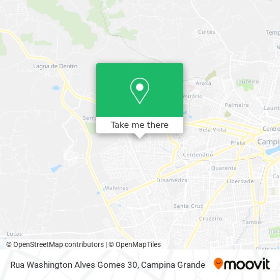 Rua Washington Alves Gomes 30 map