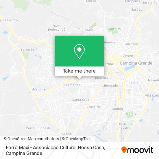 Forró Maxi - Associação Cultural Nossa Casa map