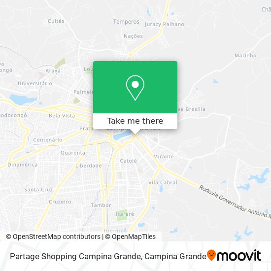 Partage Shopping Campina Grande map