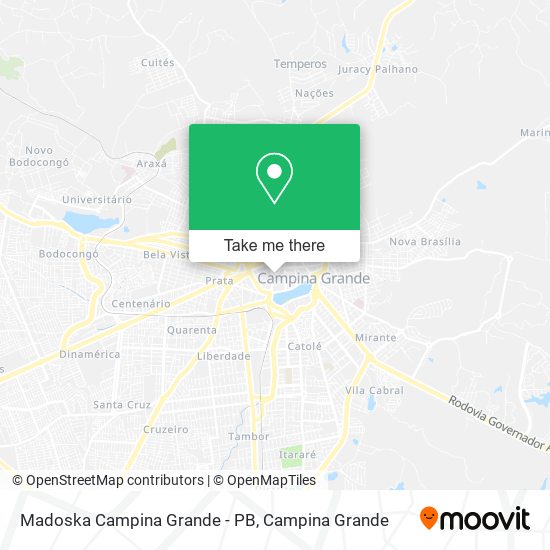 Madoska Campina Grande - PB map
