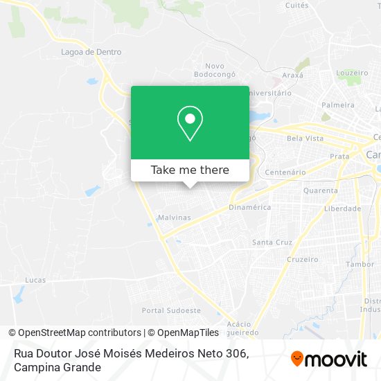 Mapa Rua Doutor José Moisés Medeiros Neto 306