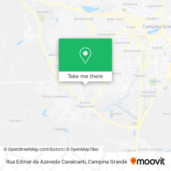 Mapa Rua Edmar de Azevedo Cavalcanti