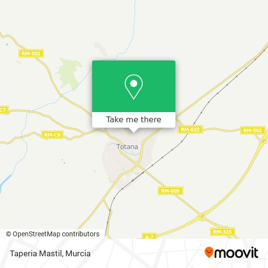 Taperia Mastil map