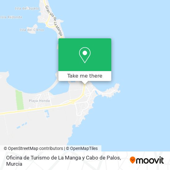 mapa Oficina de Turismo de La Manga y Cabo de Palos