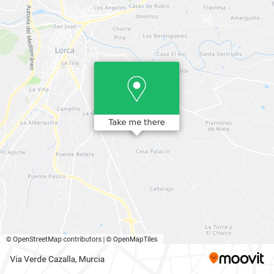 mapa Via Verde Cazalla