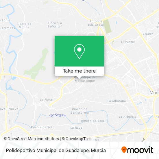 mapa Polideportivo Municipal de Guadalupe