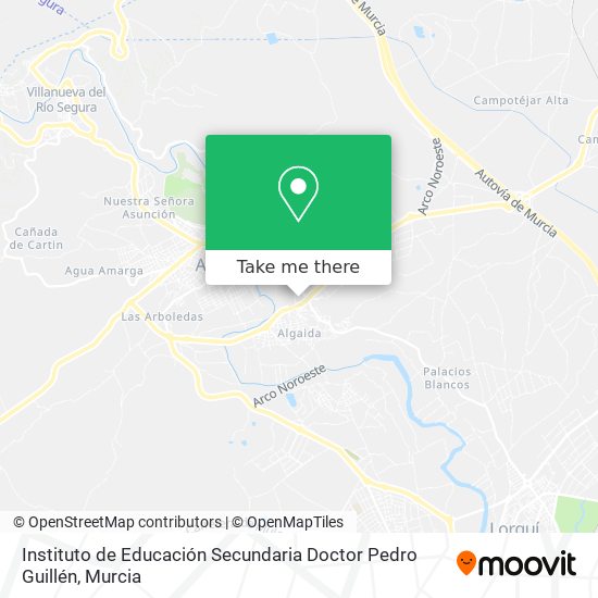 mapa Instituto de Educación Secundaria Doctor Pedro Guillén