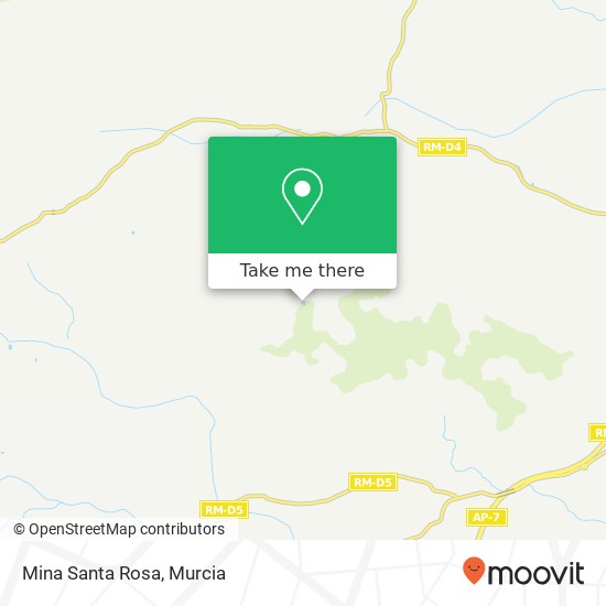 Mina Santa Rosa map