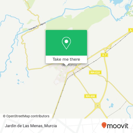 Jardín de Las Menas map