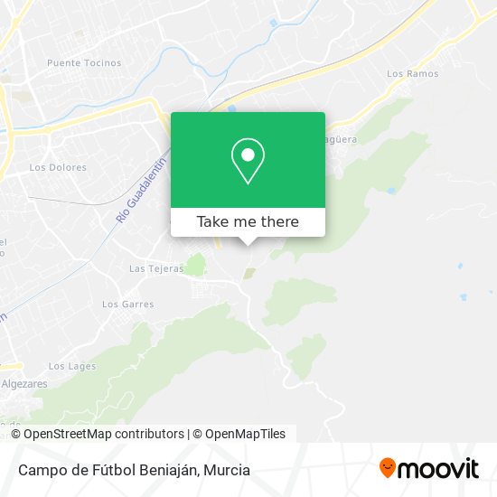 Campo de Fútbol Beniaján map