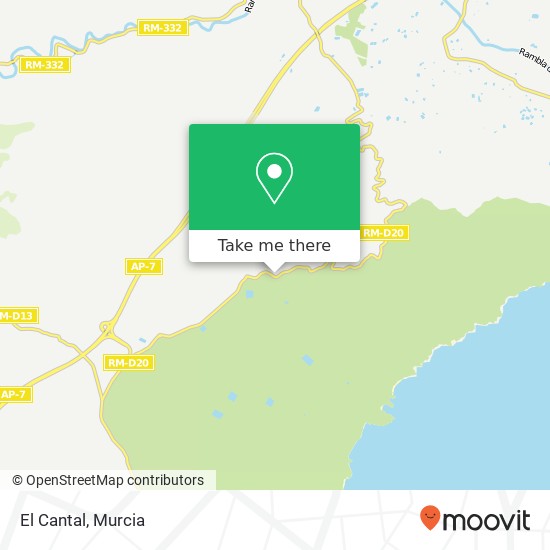 El Cantal map