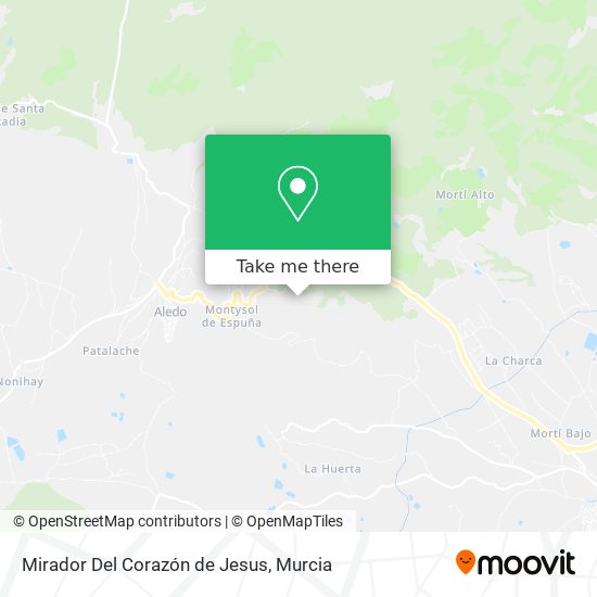 Mirador Del Corazón de Jesus map