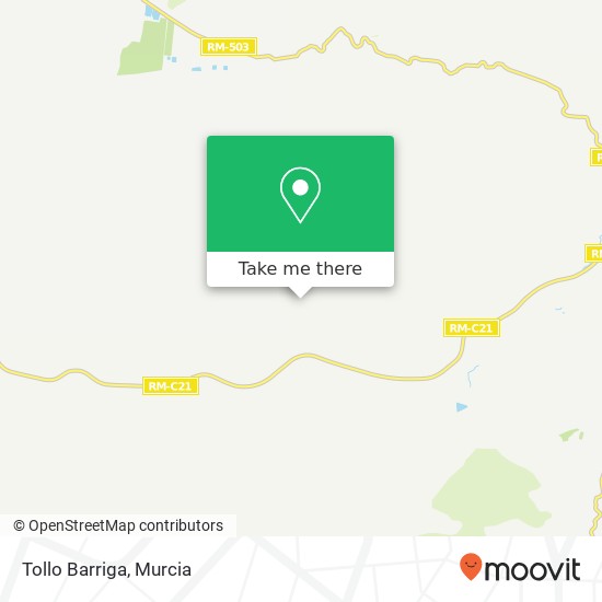 Tollo Barriga map