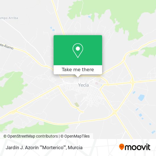 Jardín J. Azorín ""Morterico"" map