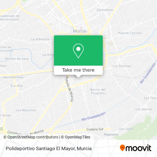 Polideportivo Santiago El Mayor map