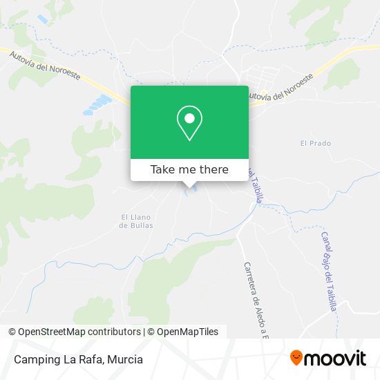 mapa Camping La Rafa