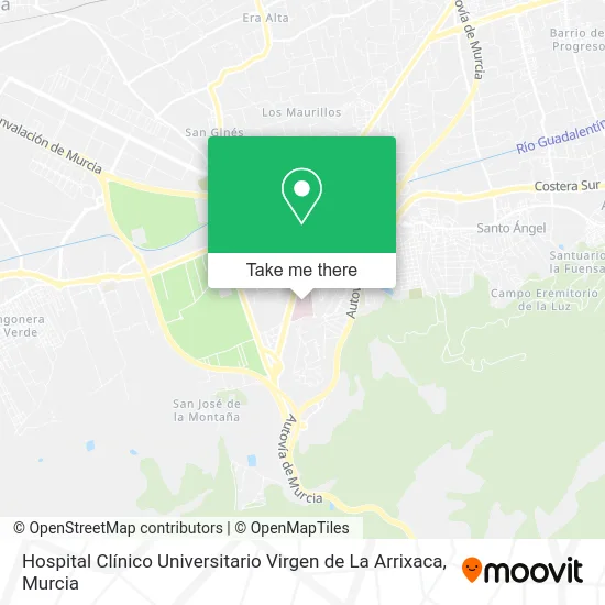 Hospital Clínico Universitario Virgen de La Arrixaca map
