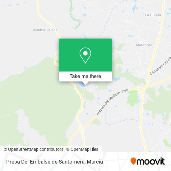 Presa Del Embalse de Santomera map