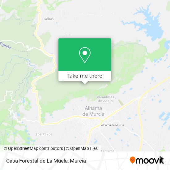 Casa Forestal de La Muela map