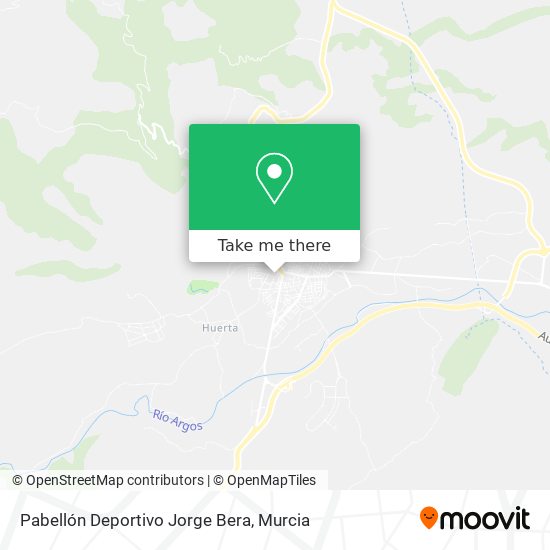 mapa Pabellón Deportivo Jorge Bera